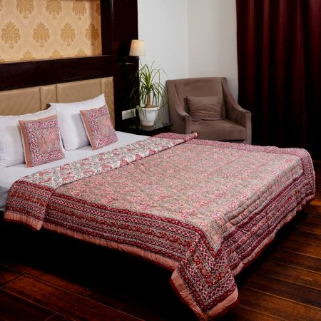 Rosewood Jaipuri Cotton Quilt